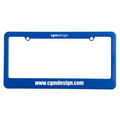 License Plate Frame w/ 2 Holes & Straight Bottom